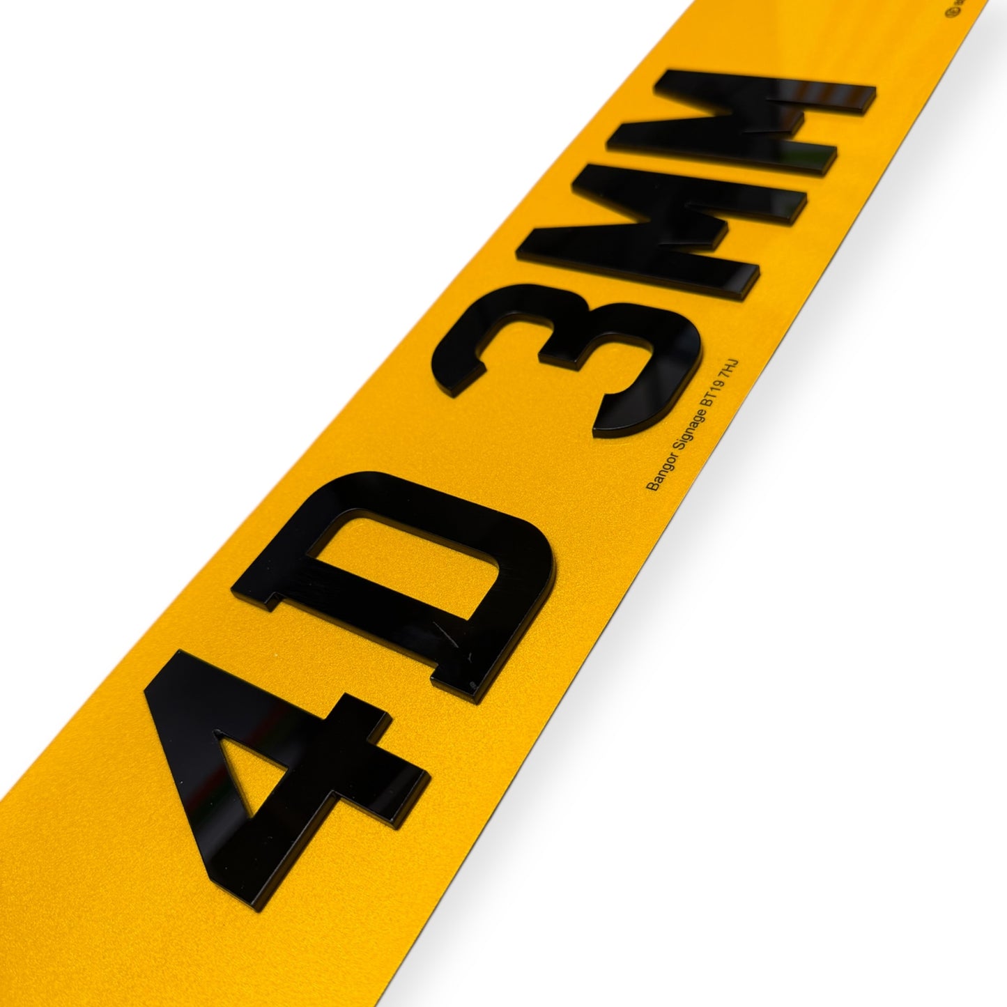 4D Number Plates - INSTORE ORDER ONLY