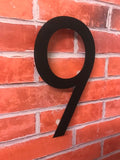 Large modern matt acrylic house number 30cm high - Bangor Signage, Print & Embroidery