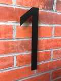 Large modern matt acrylic house number 30cm high - Bangor Signage, Print & Embroidery
