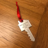 Personalised 1st Christmas in our new home mirror acrylic Bauble 2020 - Bangor Signage, Print & Embroidery