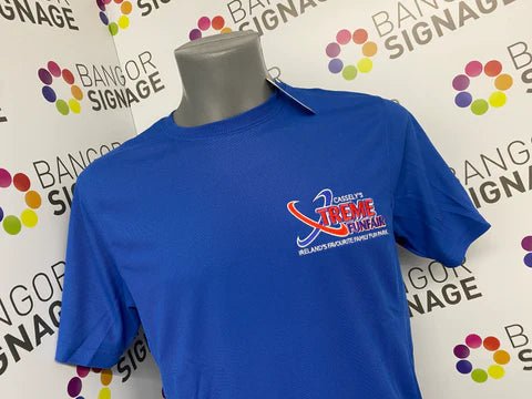 Embroidered workwear for xtreme funfairs - Bangor Signage, Print & Embroidery