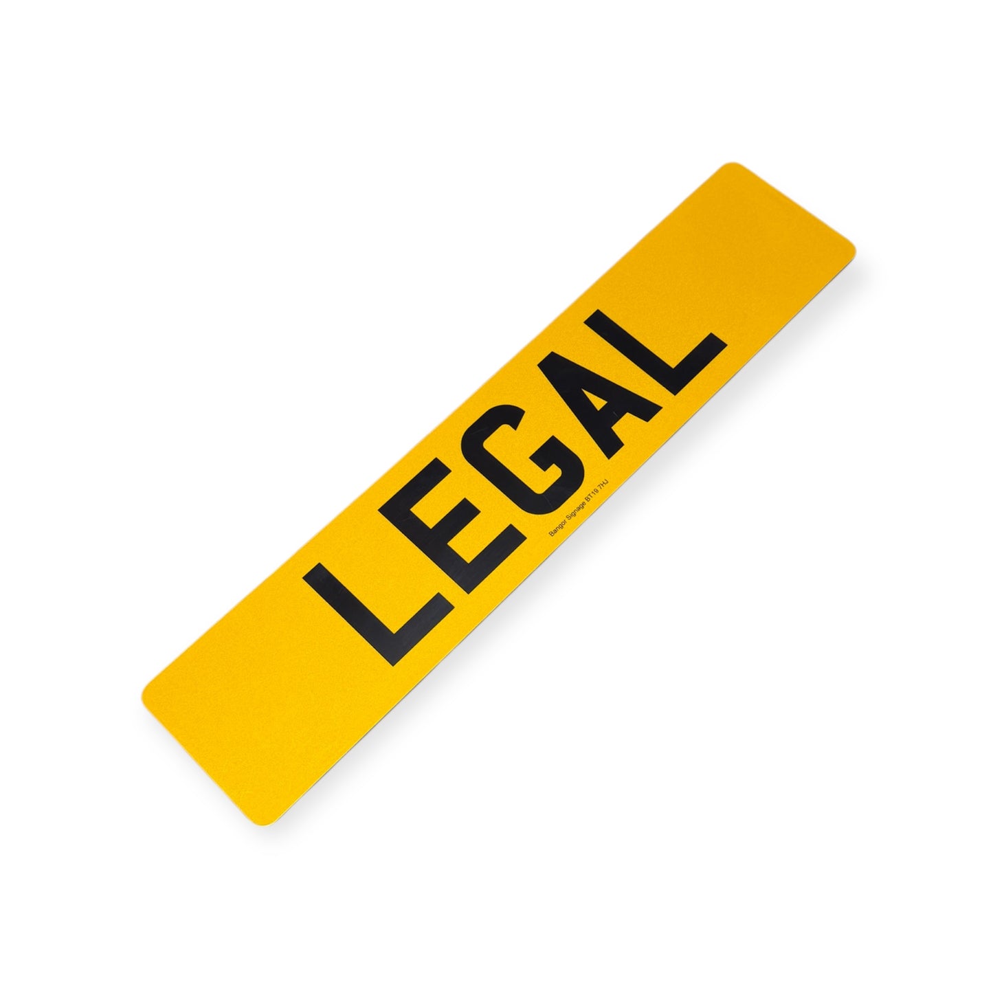 Standard Legal Number Plates - INSTORE ORDER ONLY