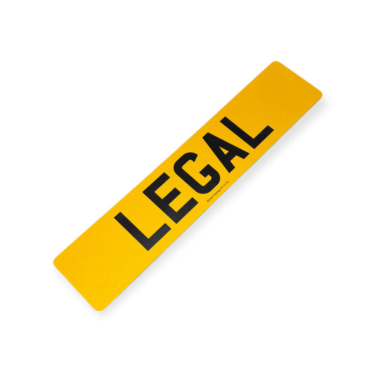 Standard Legal Number Plates - INSTORE ORDER ONLY