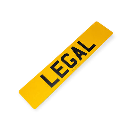 Standard Legal Number Plates