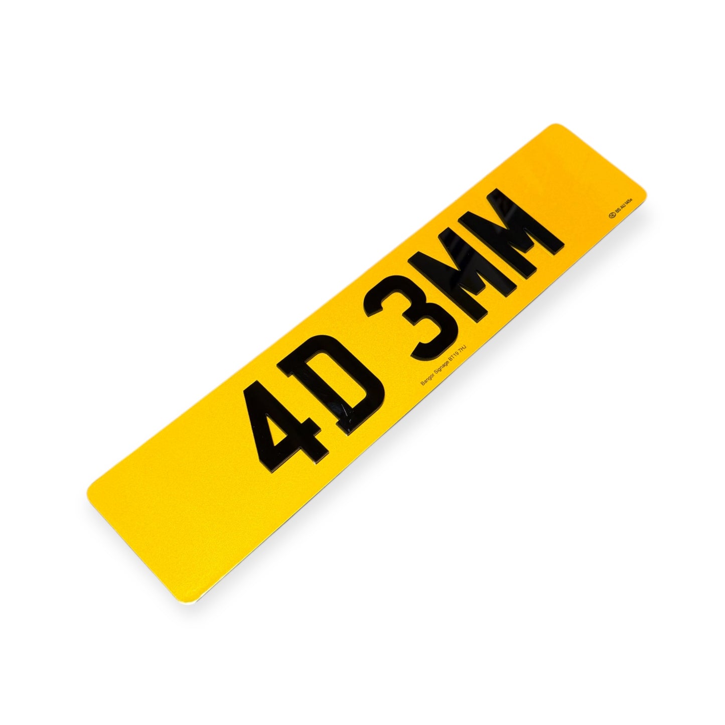 4D Number Plates - INSTORE ORDER ONLY