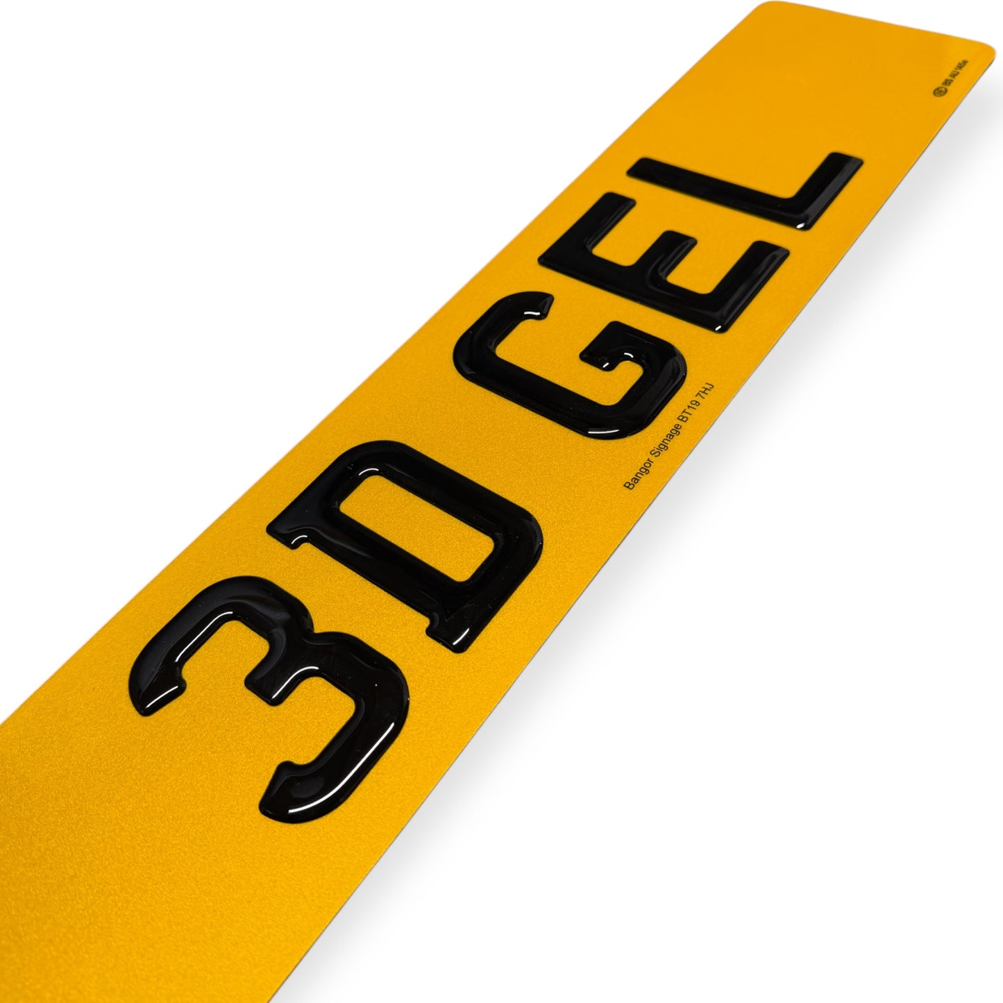 3D Gel Number Plates - INSTORE ORDER ONLY