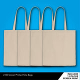 Branded promotional tote bag offer x100