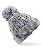 10x Beechfield Twister Pom Pom Beanie Inc Logo - Bangor Signage, Print & Embroidery