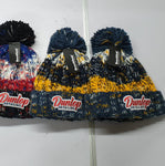 10x Beechfield Twister Pom Pom Beanie Inc Logo - Bangor Signage, Print & Embroidery