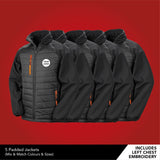 5 Softshell Padded Jackets - Bangor Signage, Print & Embroidery