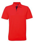 Asquith & Fox Men's classic fit contrast polo - AQ012 - Bangor Signage, Print & Embroidery