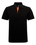 Asquith & Fox Men's classic fit contrast polo - AQ012 - Bangor Signage, Print & Embroidery