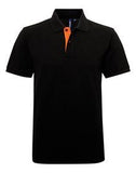 Asquith & Fox Men's classic fit contrast polo - AQ012 - Bangor Signage, Print & Embroidery