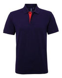 Asquith & Fox Men's classic fit contrast polo - AQ012 - Bangor Signage, Print & Embroidery