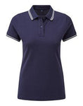 Asquith & Fox Women's classic fit tipped polo - AQ021 - Bangor Signage, Print & Embroidery