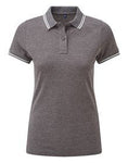 Asquith & Fox Women's classic fit tipped polo - AQ021 - Bangor Signage, Print & Embroidery