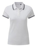 Asquith & Fox Women's classic fit tipped polo - AQ021 - Bangor Signage, Print & Embroidery