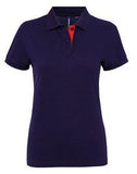 Asquith & Fox Women's contrast polo - AQ022 - Bangor Signage, Print & Embroidery