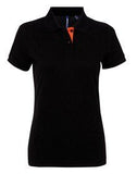Asquith & Fox Women's contrast polo - AQ022 - Bangor Signage, Print & Embroidery