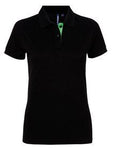 Asquith & Fox Women's contrast polo - AQ022 - Bangor Signage, Print & Embroidery