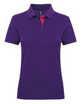 Asquith & Fox Women's contrast polo - AQ022 - Bangor Signage, Print & Embroidery
