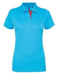 Asquith & Fox Women's contrast polo - AQ022 - Bangor Signage, Print & Embroidery