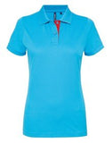 Asquith & Fox Women's contrast polo - AQ022 - Bangor Signage, Print & Embroidery