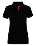 Asquith & Fox Women's contrast polo - AQ022 - Bangor Signage, Print & Embroidery