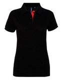 Asquith & Fox Women's contrast polo - AQ022 - Bangor Signage, Print & Embroidery