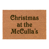 Christmas at the surname door mat - Bangor Signage, Print & Embroidery