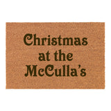 Christmas at the surname door mat - Bangor Signage, Print & Embroidery