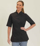 Dennys Ladies Short Sleeve Premium Chef's Jacket - DE006 - Bangor Signage, Print & Embroidery