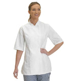 Dennys Ladies Short Sleeve Premium Chef's Jacket - DE006 - Bangor Signage, Print & Embroidery