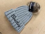 Embroidered Beechfield Faux Fur Pop Pom Chunky Beanie - BB412 - Bangor Signage, Print & Embroidery