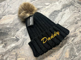 Embroidered Beechfield Faux Fur Pop Pom Chunky Beanie - BB412 - Bangor Signage, Print & Embroidery