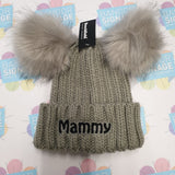 Embroidered Beechfield Infant Faux Fur Double Pop Pom Beanie - BB414A - Bangor Signage, Print & Embroidery