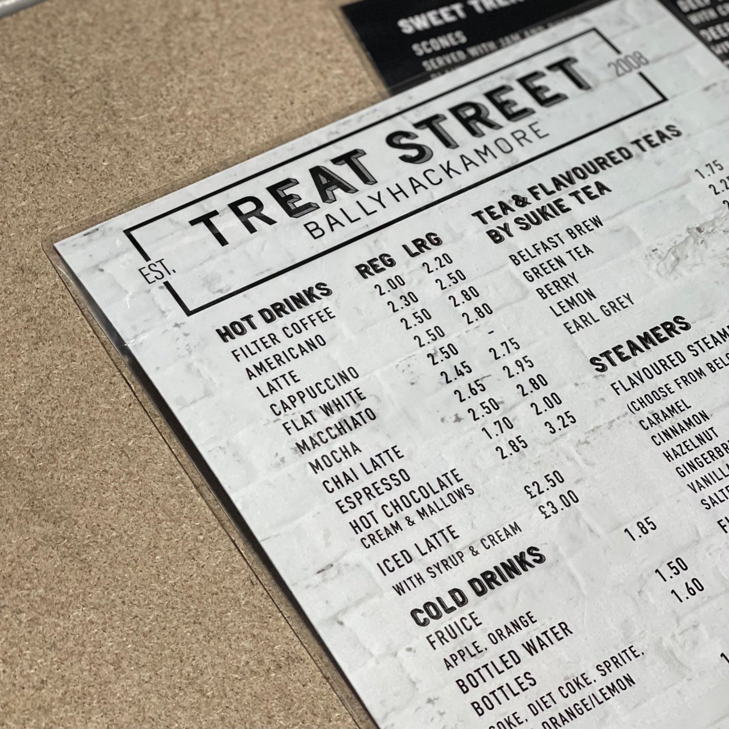 Encapsulated Restaurant Menus - Bangor Signage, Print & Embroidery