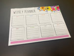 Floral weekly planner Office Desk note pad. A3 size 50 sheets - Bangor Signage, Print & Embroidery