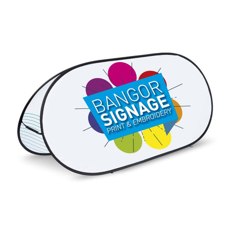 Golf Day Promo pop up banner - Bangor Signage, Print & Embroidery