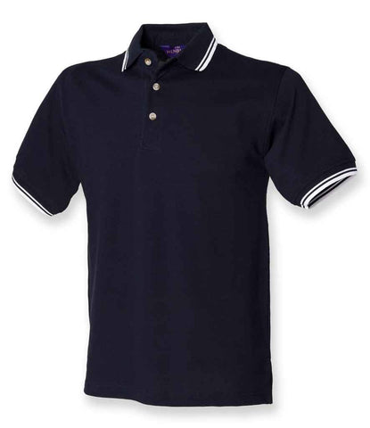 Henbury Contrast Double Tipped Cotton Piqué Polo Shirt - H150 - Bangor Signage, Print & Embroidery