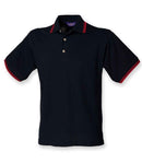 Henbury Contrast Double Tipped Cotton Piqué Polo Shirt - H150 - Bangor Signage, Print & Embroidery