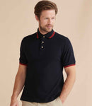 Henbury Contrast Double Tipped Cotton Piqué Polo Shirt - H150 - Bangor Signage, Print & Embroidery