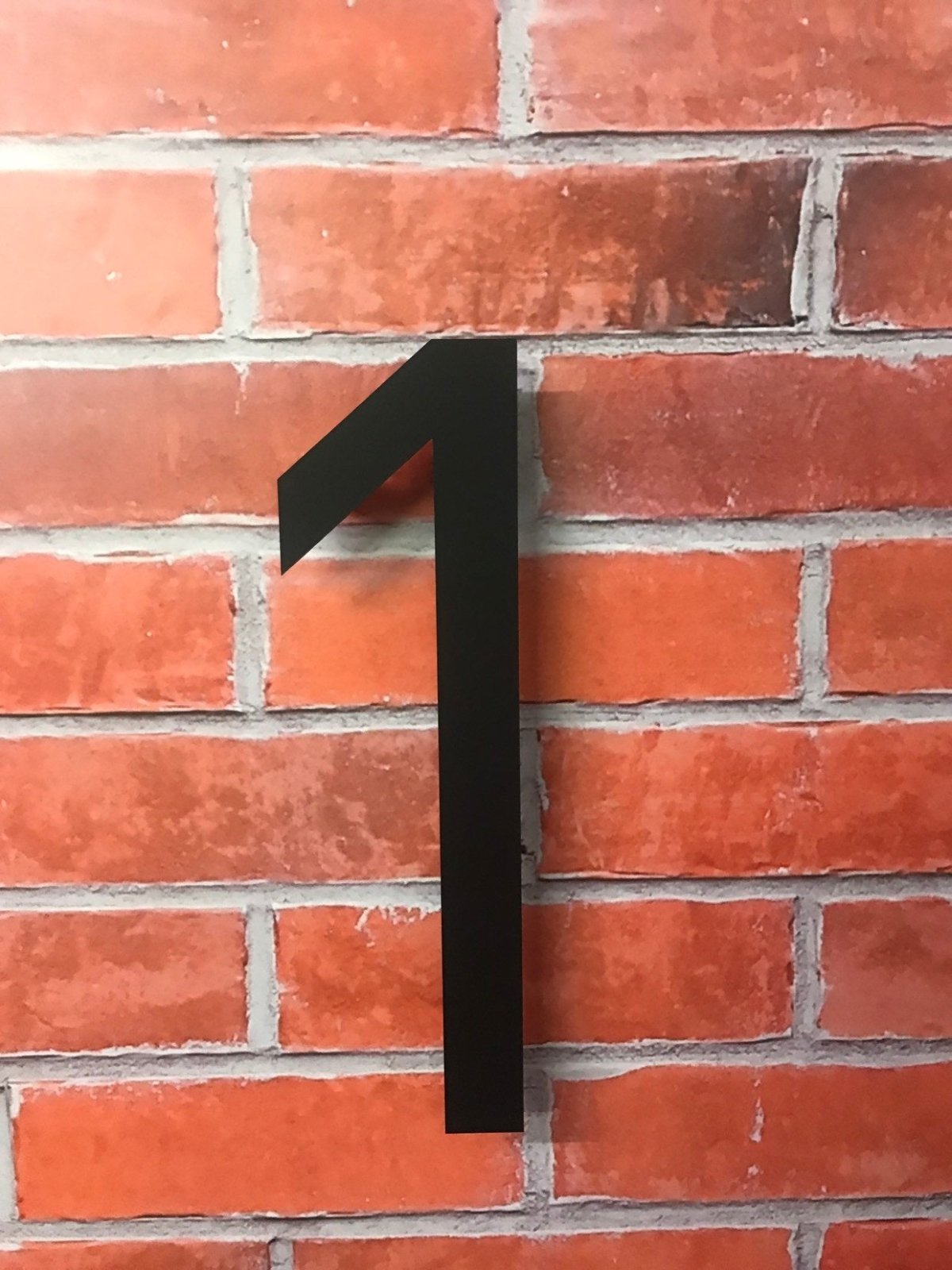 Large modern matt acrylic house number 30cm high - Bangor Signage, Print & Embroidery