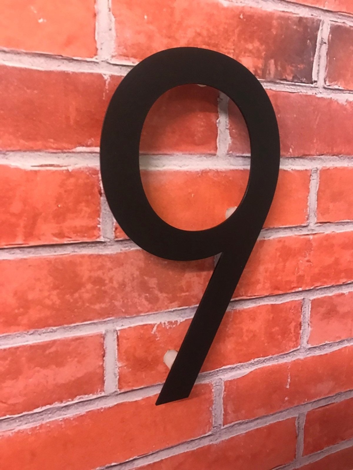 Large modern matt acrylic house number 30cm high - Bangor Signage, Print & Embroidery