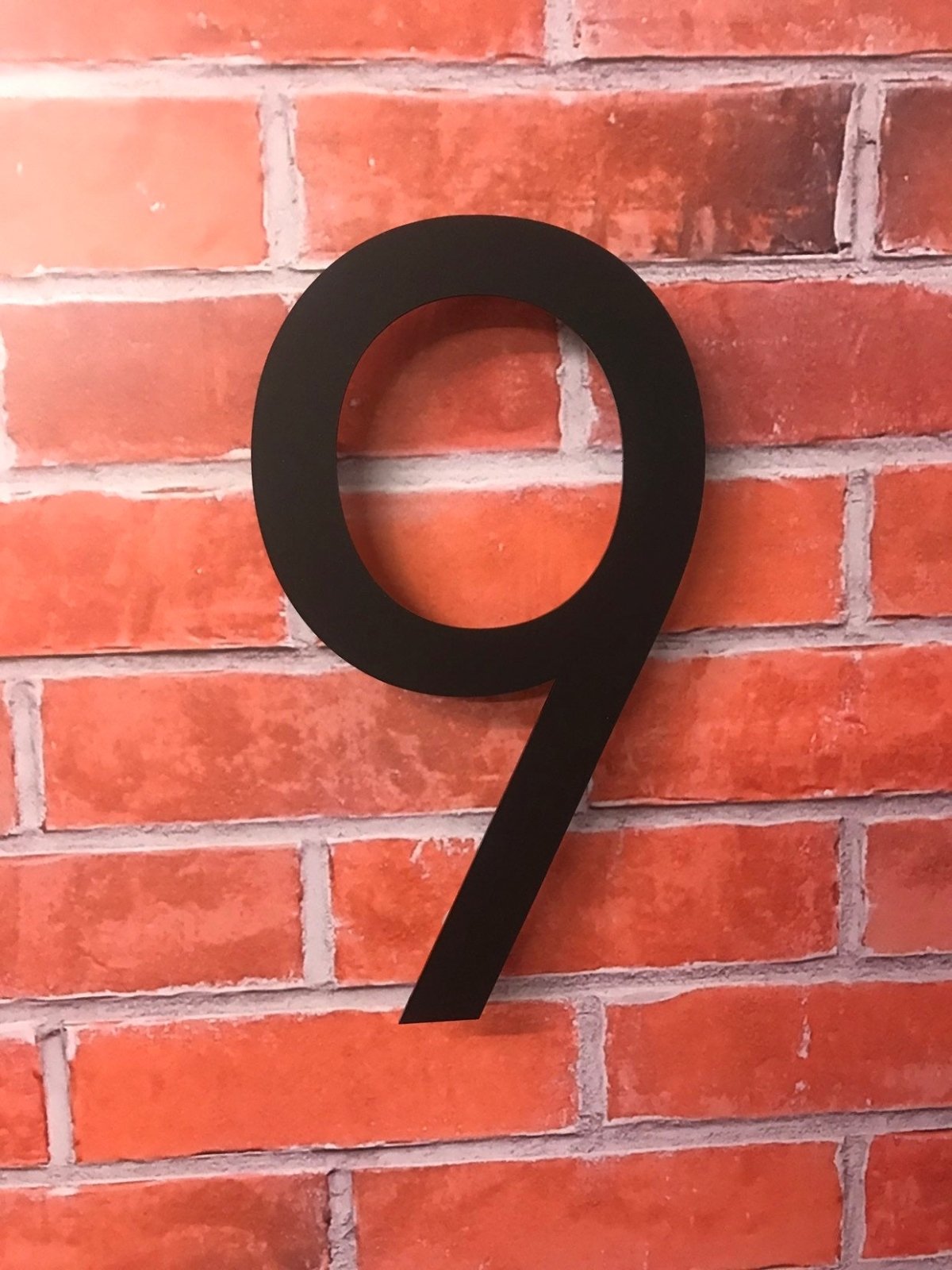 Large modern matt acrylic house number 30cm high - Bangor Signage, Print & Embroidery