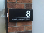 Modern, contemporary, stylish acrylic house number - Bangor Signage, Print & Embroidery