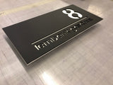 Modern, contemporary, stylish acrylic house number - Bangor Signage, Print & Embroidery