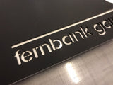 Modern, contemporary, stylish acrylic house number - Bangor Signage, Print & Embroidery