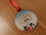 Personalised 1st Christmas bauble tree decoration. Personalised name. - Bangor Signage, Print & Embroidery