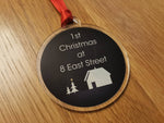 Personalised 1st Christmas New home acrylic bauble - Bangor Signage, Print & Embroidery